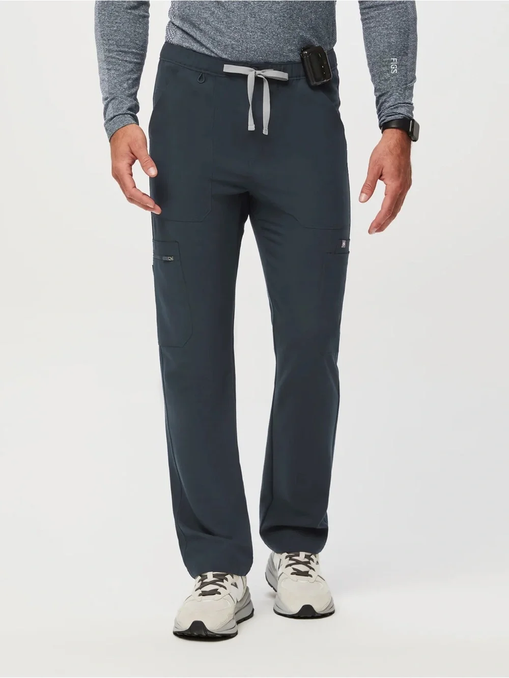 Figs Cairo Straight Leg Scrub Pant Dark Harbor Mens Size XL